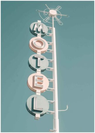 motel sign poster