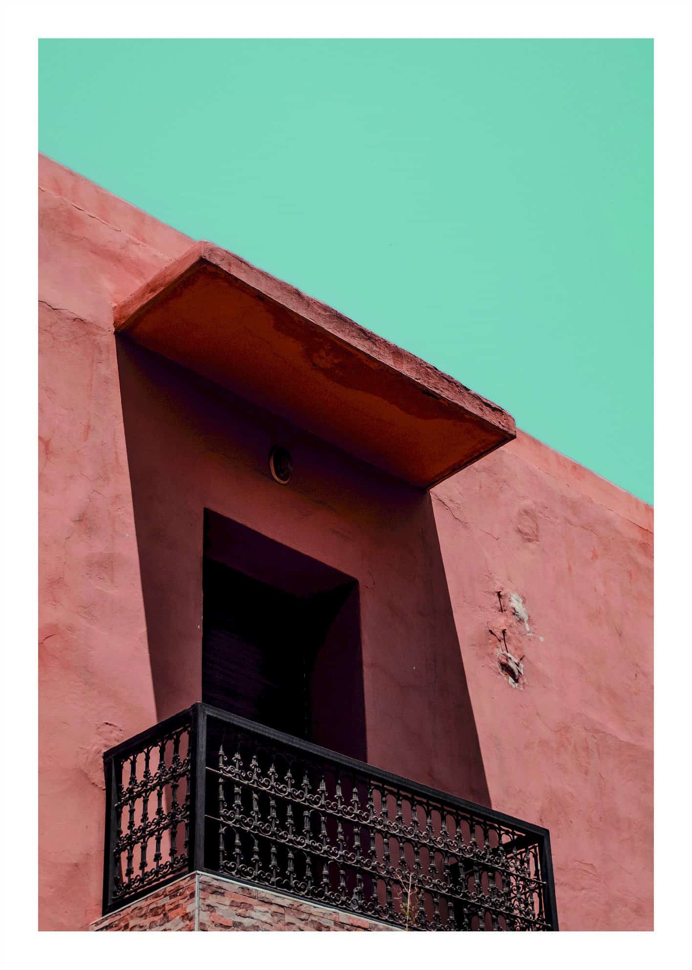 Marrakech terrace poster