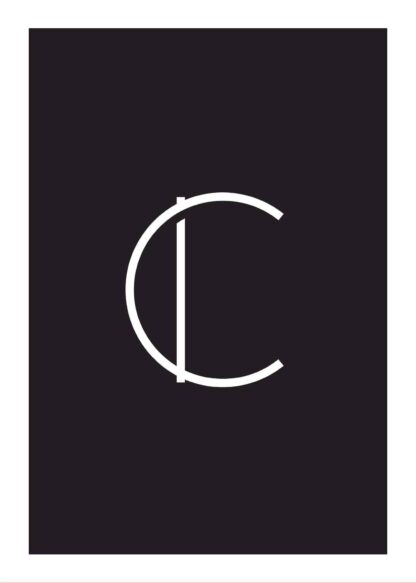 Big letter c black poster