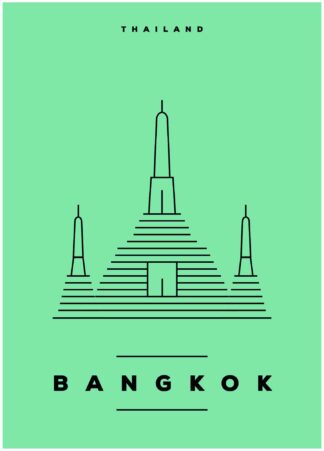 Bangkok illustration poster