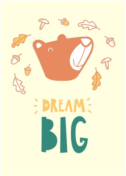 dream big cartoon poster