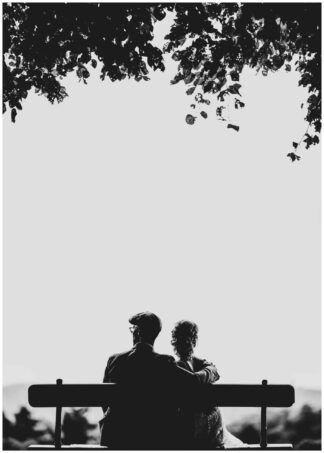 couple in the park poster