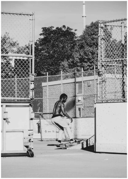 focused skater poster