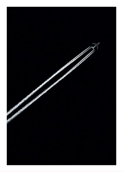 Plane aircraft smoke poster